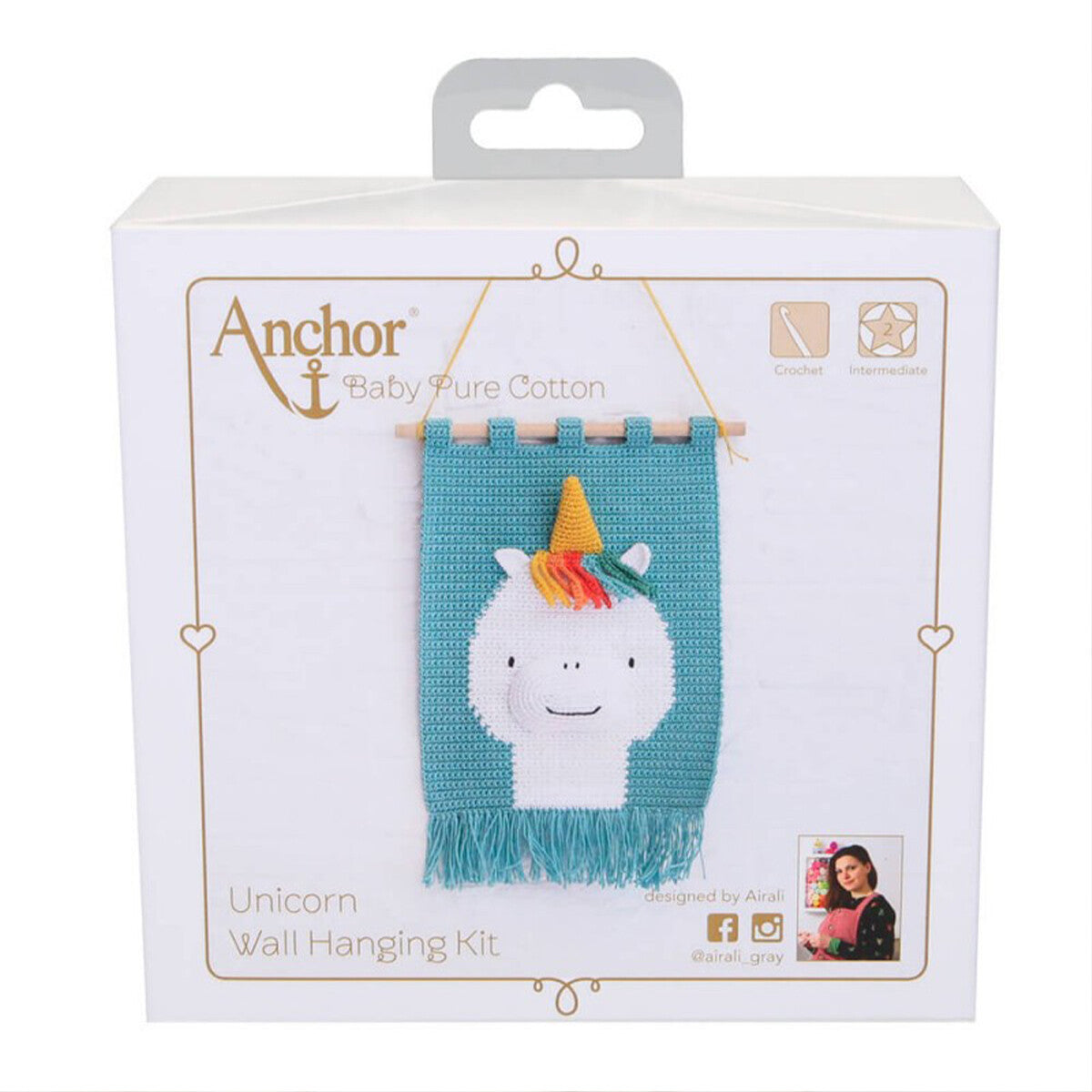 Anchor Unicorn Wall Hanging Kit - A28B003-09063