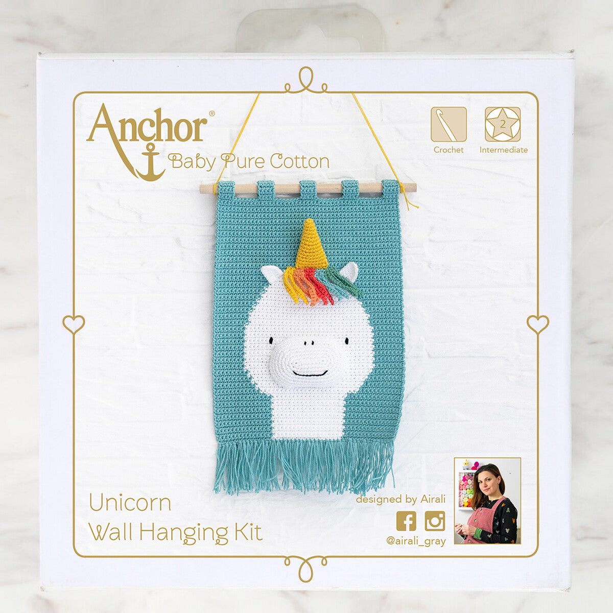 Anchor Unicorn Wall Hanging Kit - A28B003-09063
