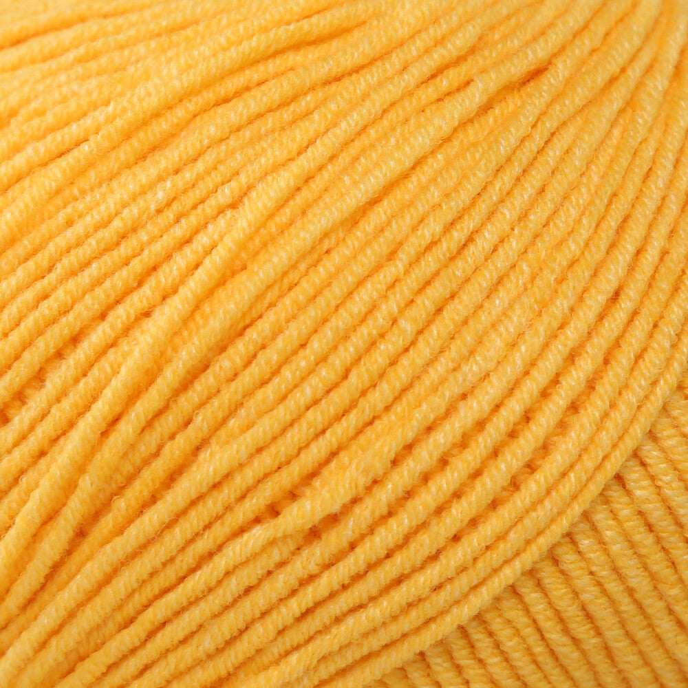 YarnArt Jeans Knitting Yarn, Yellow - 35