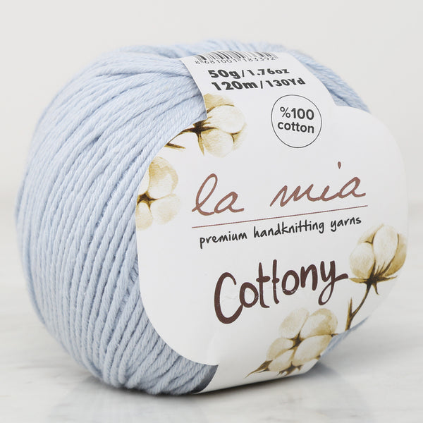 La Mia Mini Cottony 20 Skein 100% Cotton Mini Yarn, Total 17.6 Oz