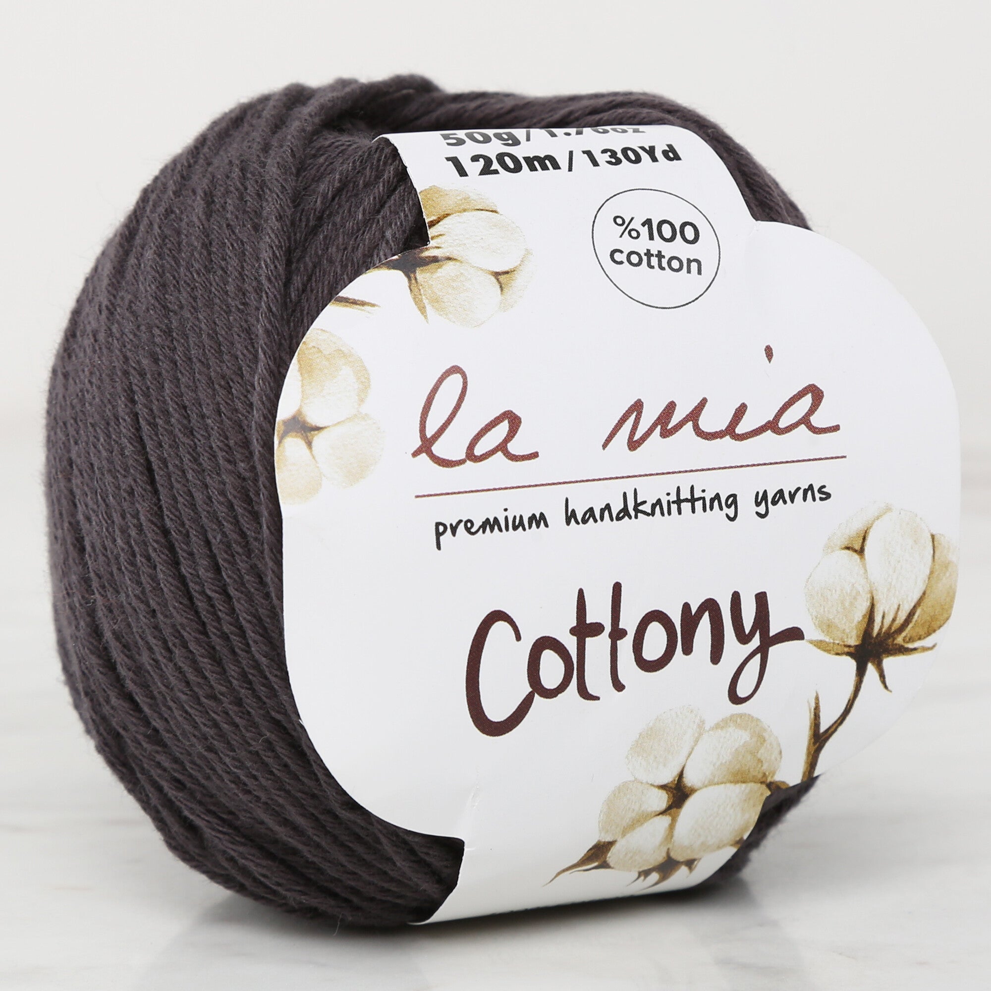 La Mia Cottony Baby Yarn,  Smoked Grey - L019
