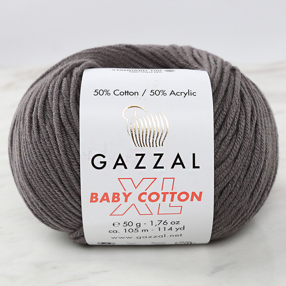 Gazzal Baby Cotton XL Baby Yarn, Dark Grey - 3450