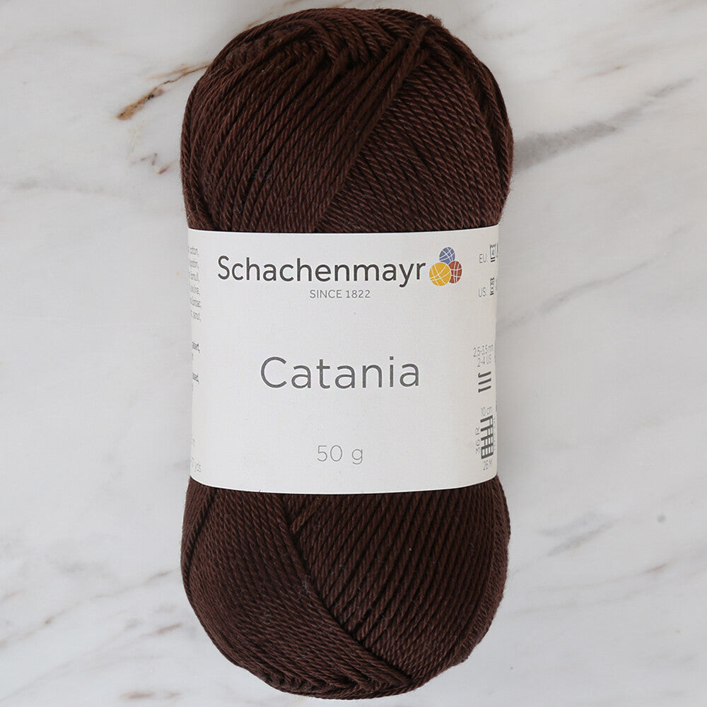 Schachenmayr Catania 50gr Yarn, Dark Brown - 00162