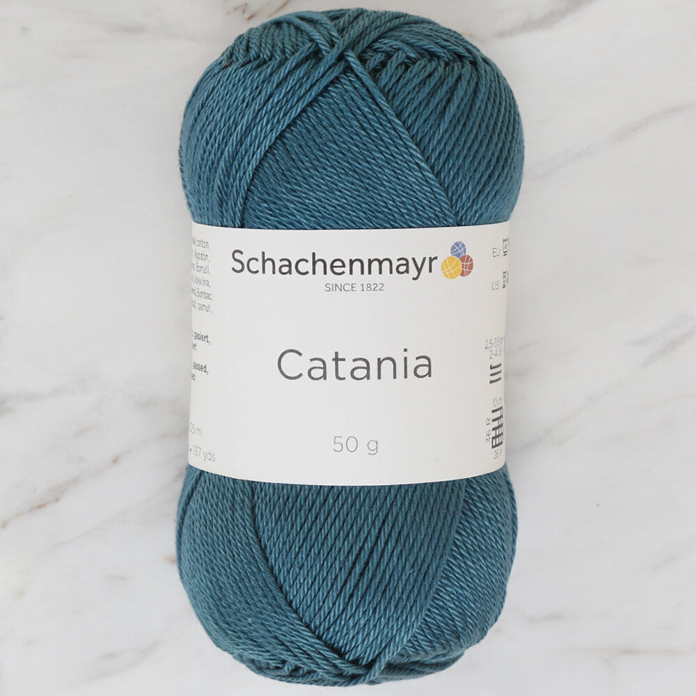 Schachenmayr Catania 50gr Yarn, Petrol Blue - 00391