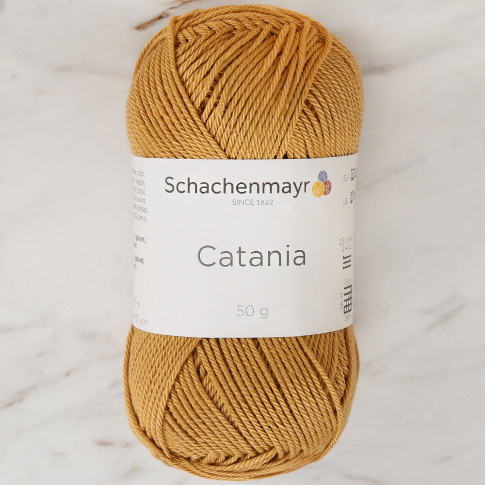 Schachenmayr Catania 50gr Yarn, Mustard - 00431