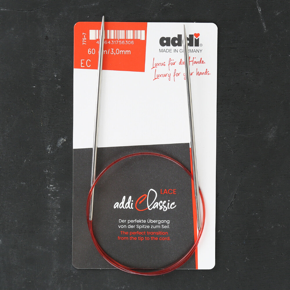 Addi 3mm 60cm Lace Circular Knitting Needles - 775-7