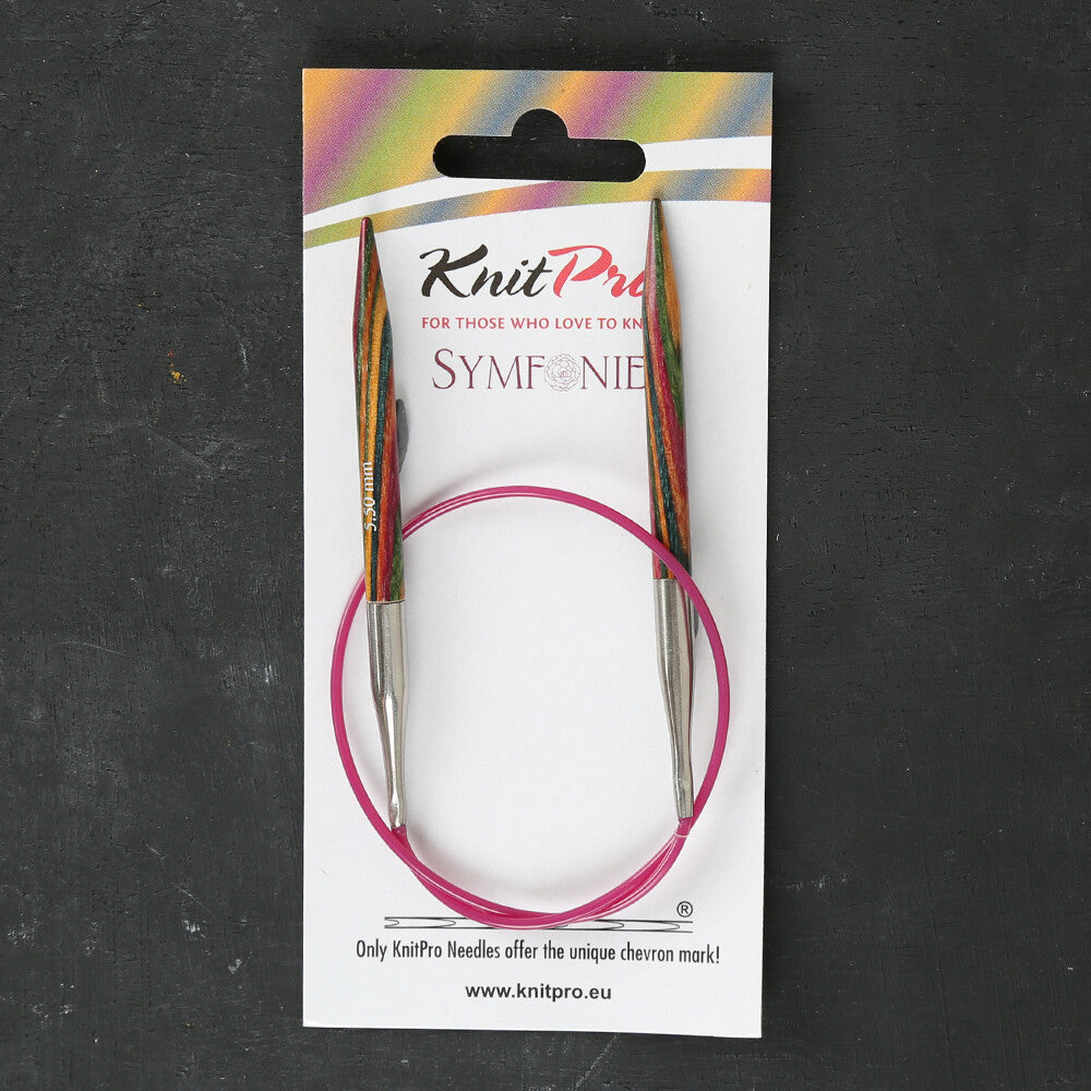 KnitPro Symfonie 5.5 Mm 40 Cm Wooden Circular Needles - 20312