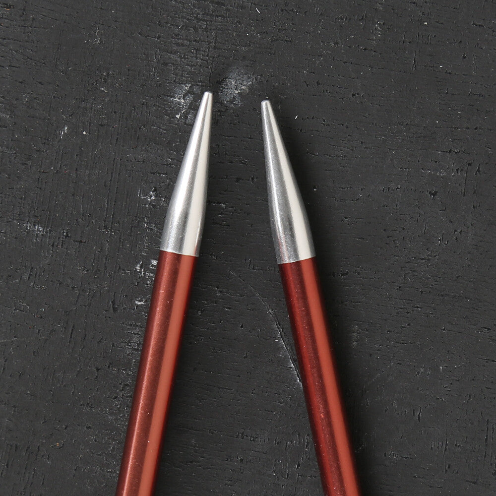 KnitPro Zing 5.5 Mm 60 Cm Metal Circular Needles, Sienna - 47102