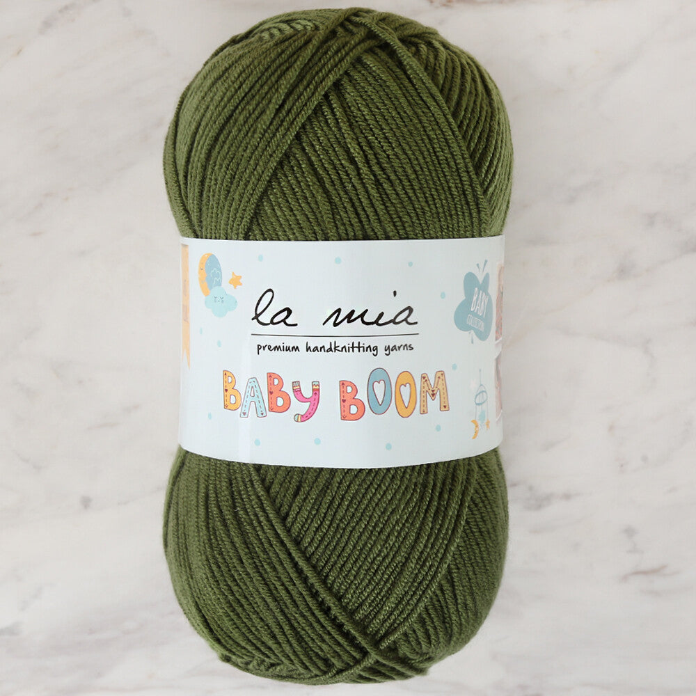 La Mia Baby Boom Yarn, Navy Green - 410