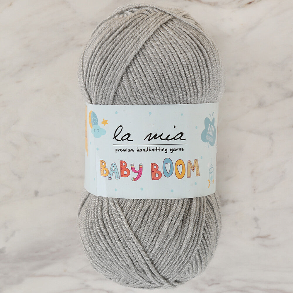 La Mia Baby Boom Yarn, Grey - 1000