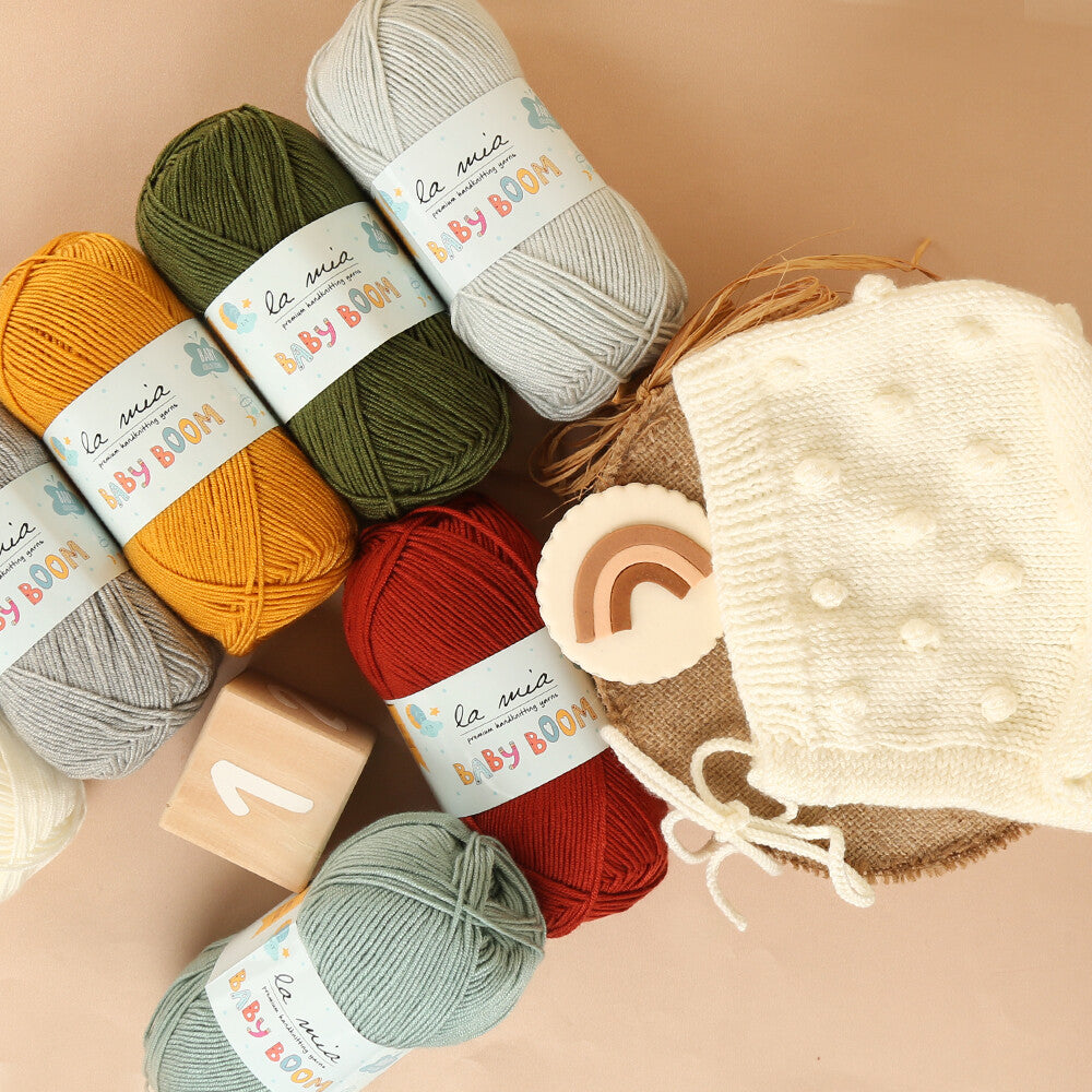 La Mia Baby Boom Knitting Yarn, Aubergine - 60
