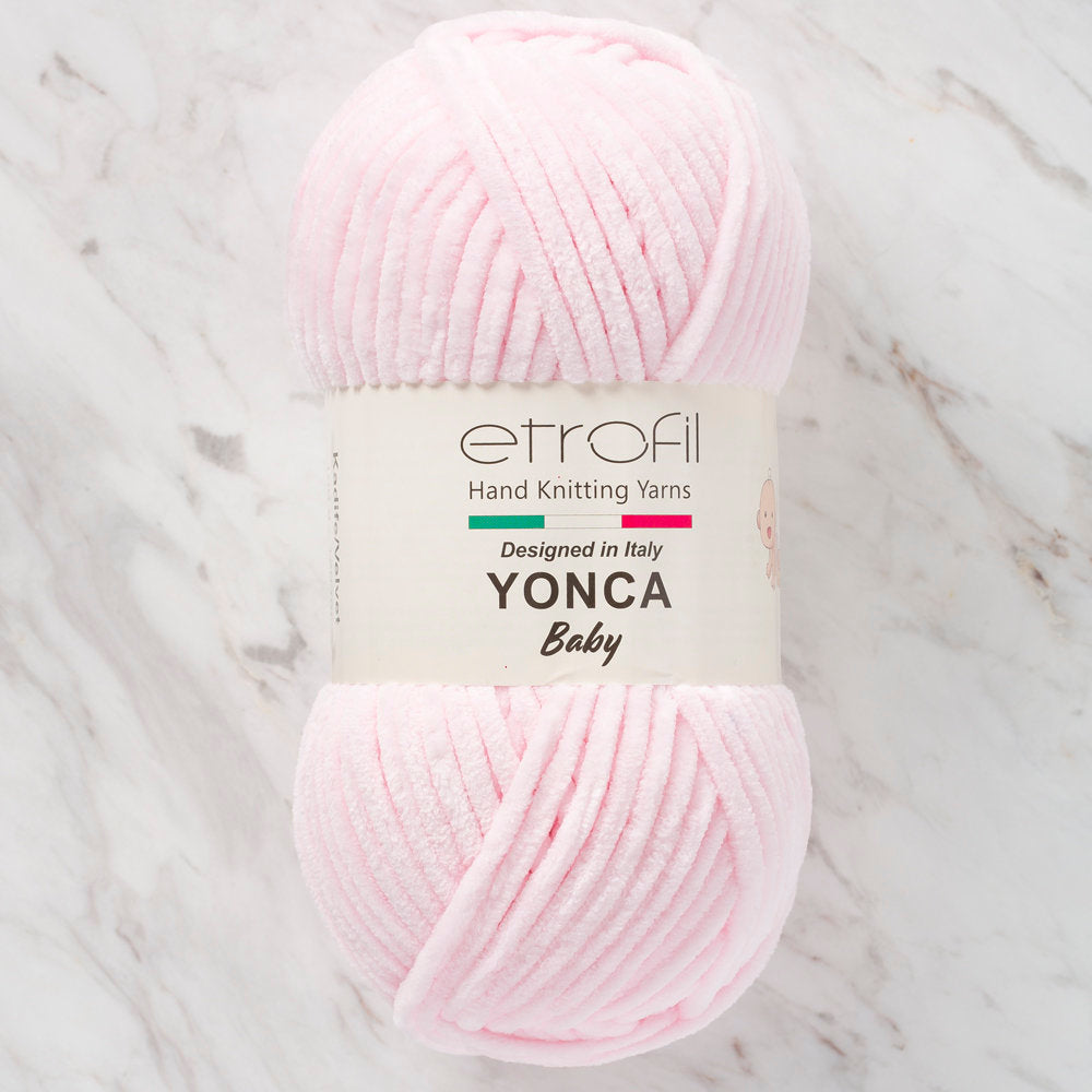Etrofil Yonca Chenille Yarn, Light Pink - 70322