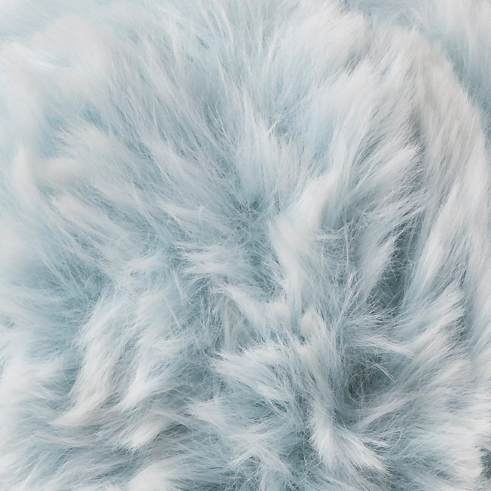 Etrofil Rabbit Fur Yarn, Blue/White - 70552