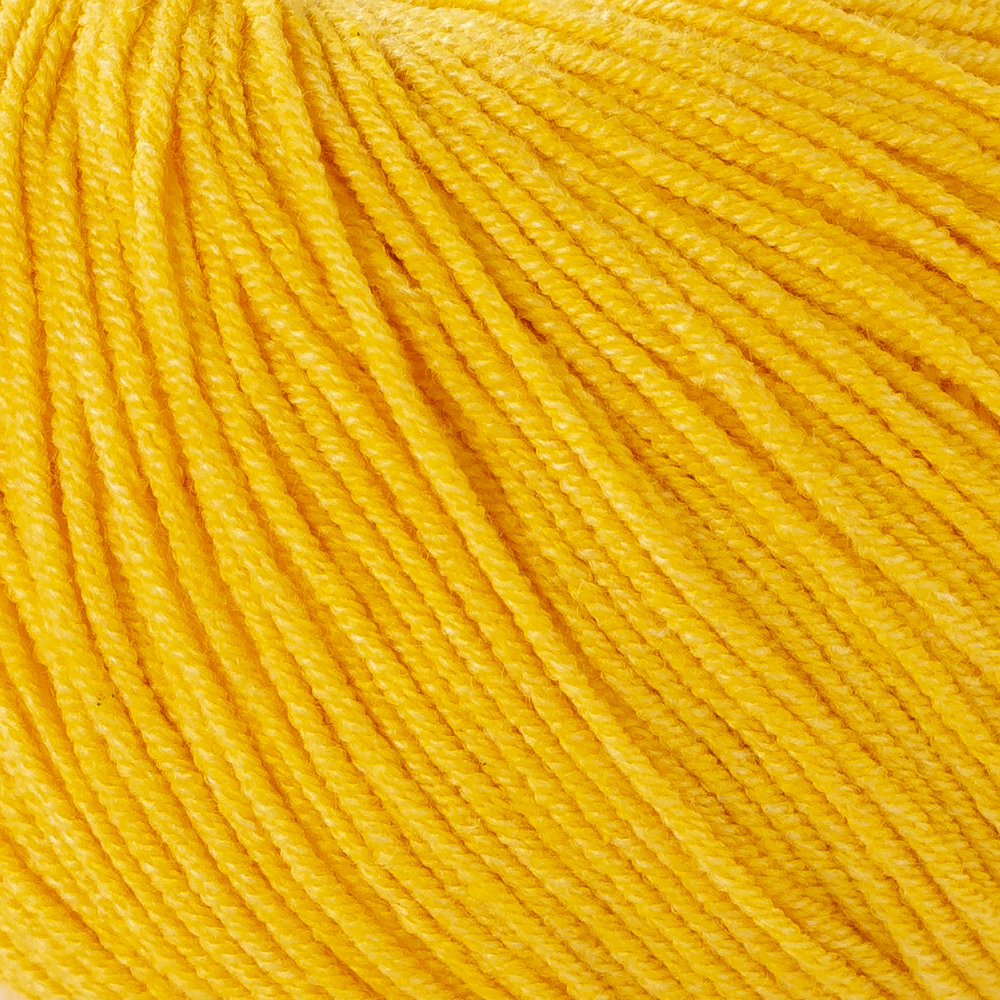 Etrofil Jeans Knitting Yarn, Yellow - 006