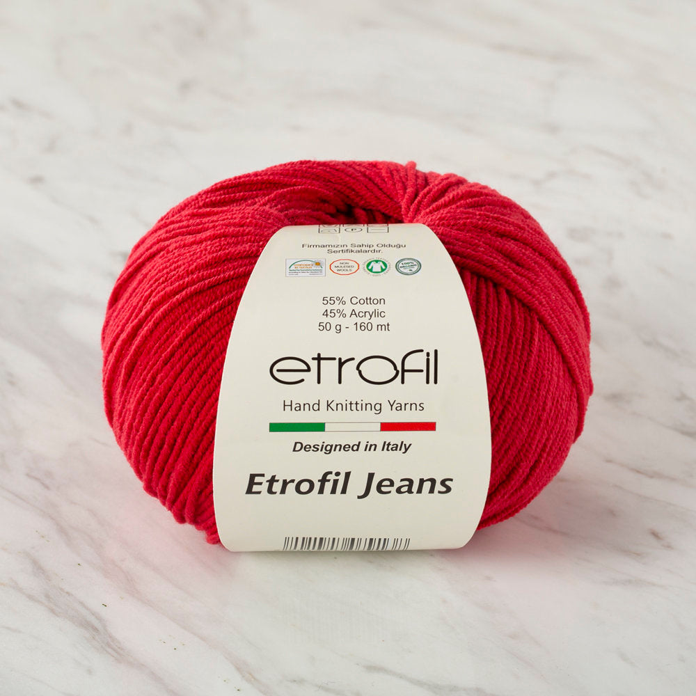 Etrofil Jeans Knitting Yarn, Claret - 014