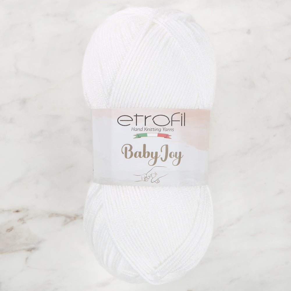 Etrofil Baby Joy Knitting Yarn, White - 80001