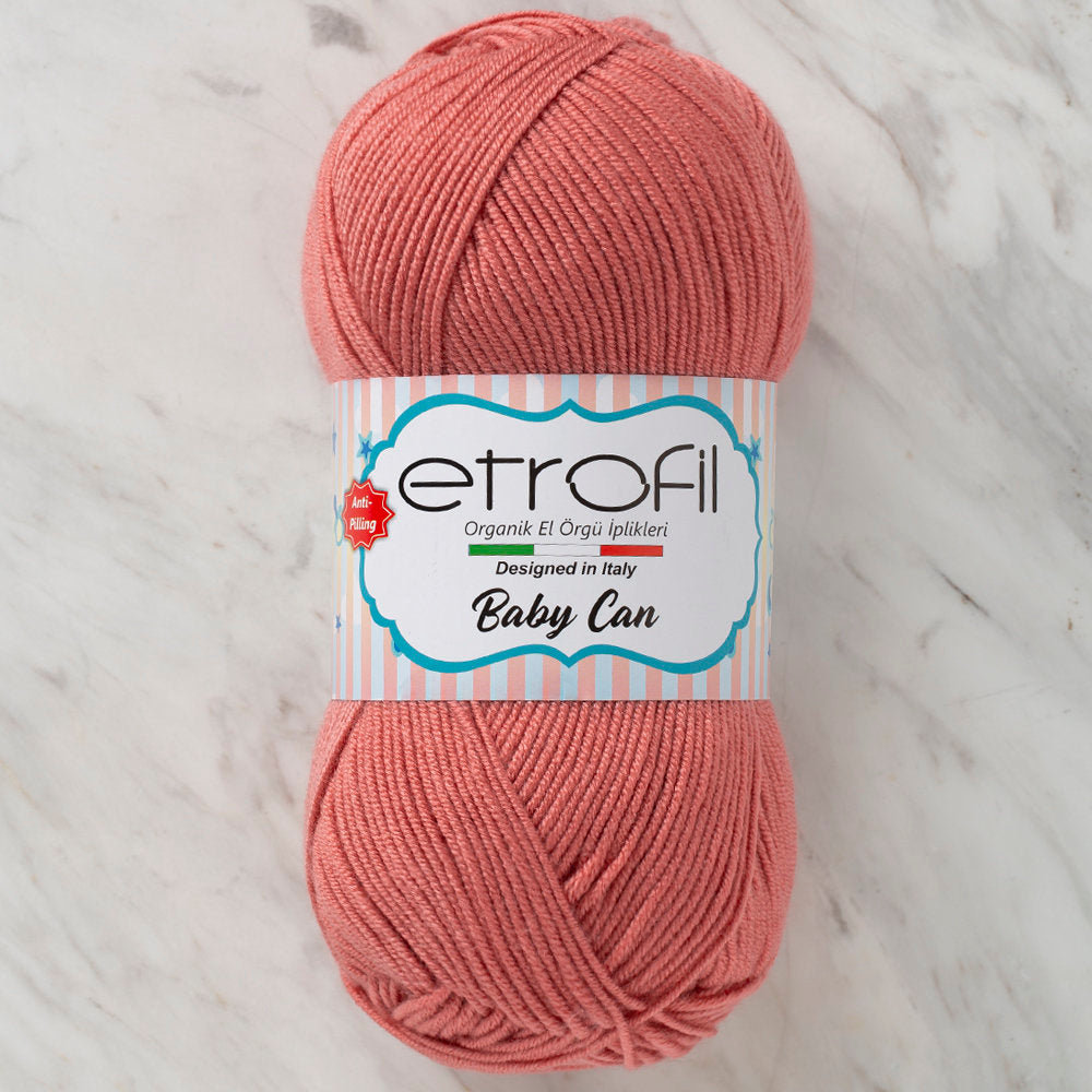 Etrofil Baby Can Knitting Yarn, Coral - 80031