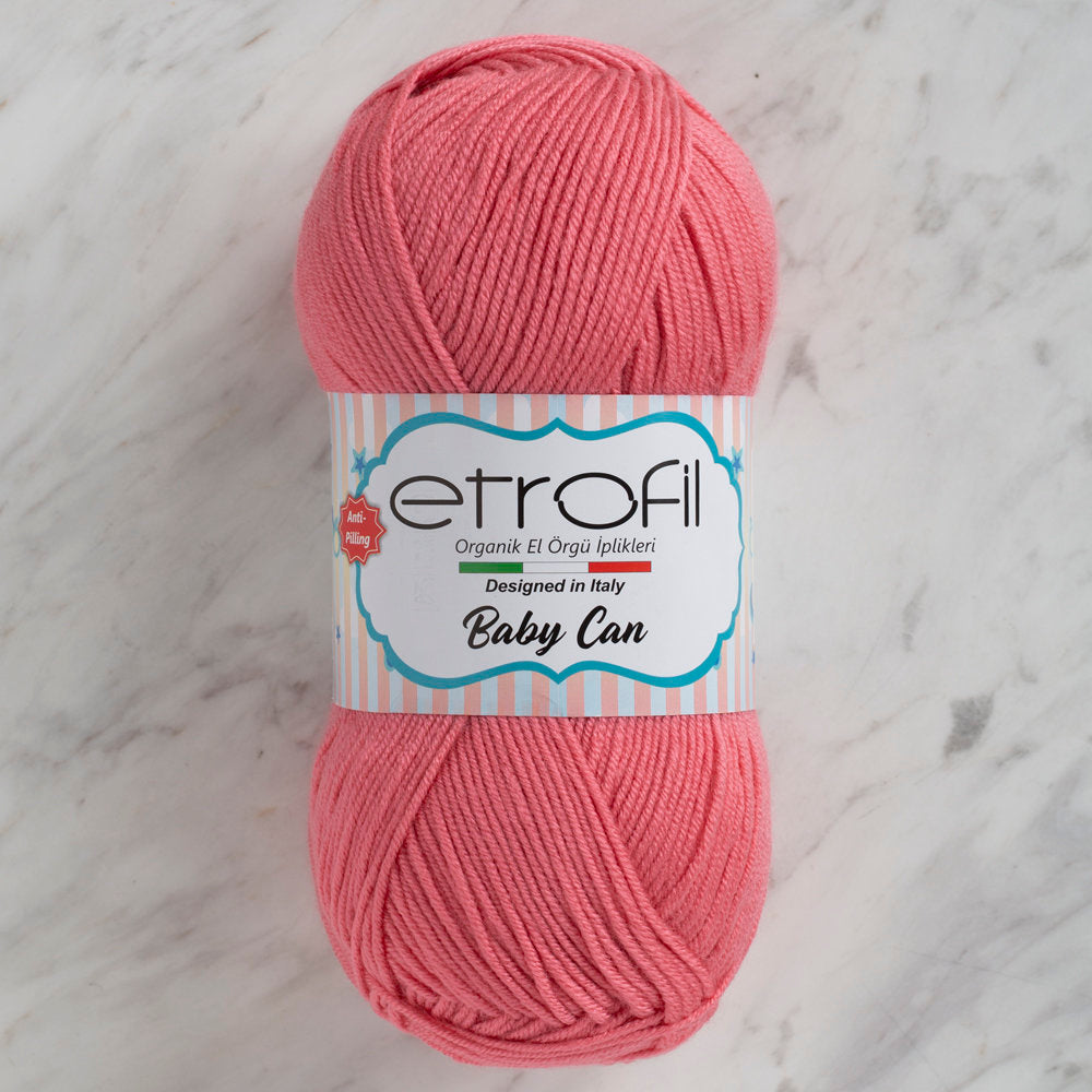 Etrofil Baby Can Knitting Yarn, Pink - 80032