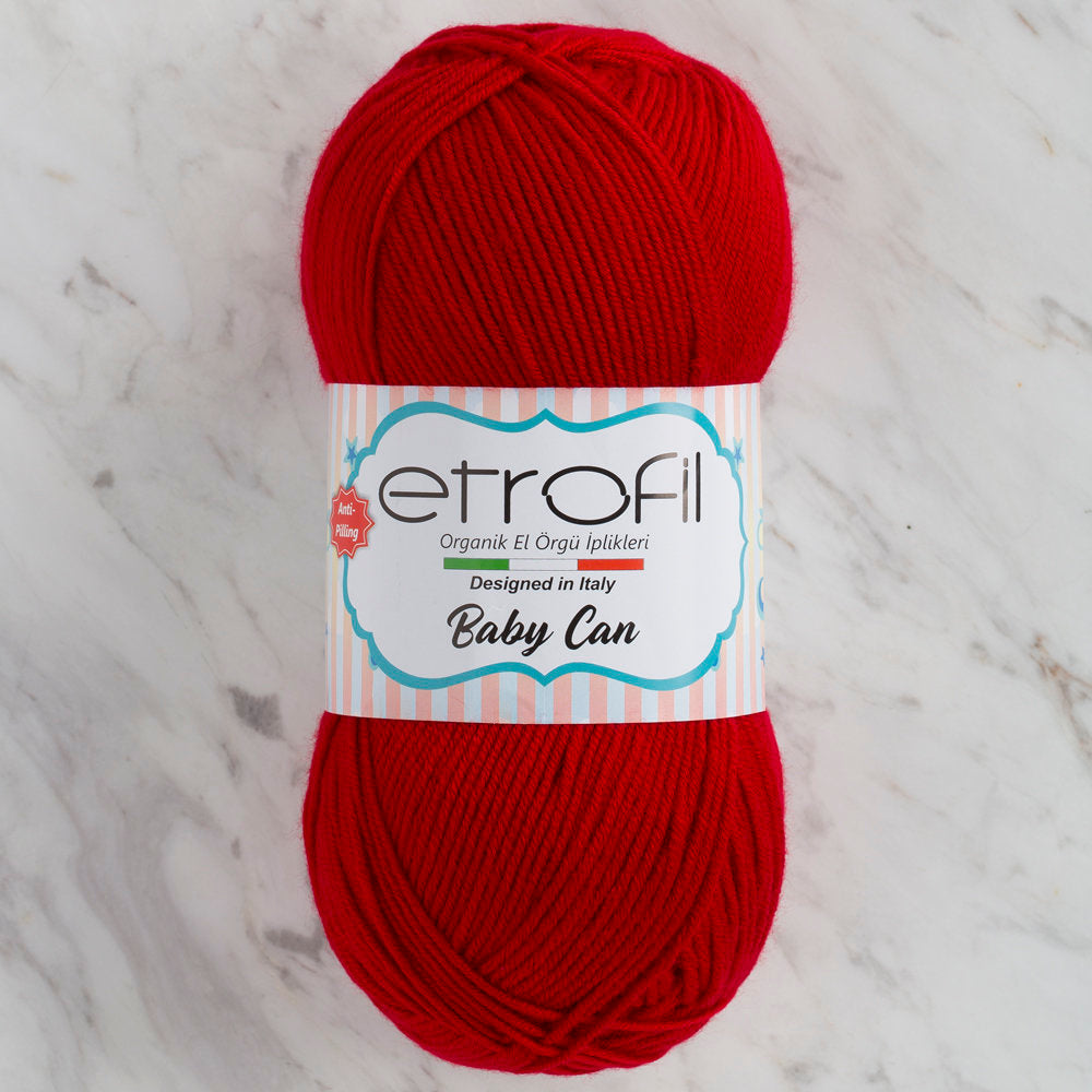 Etrofil Baby Can Knitting Yarn, Claret - 80033