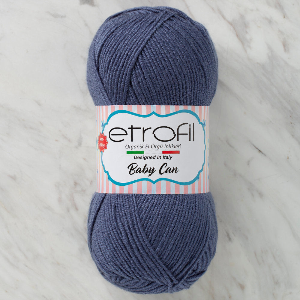 Etrofil Baby Can Knitting Yarn, Navy - 80051