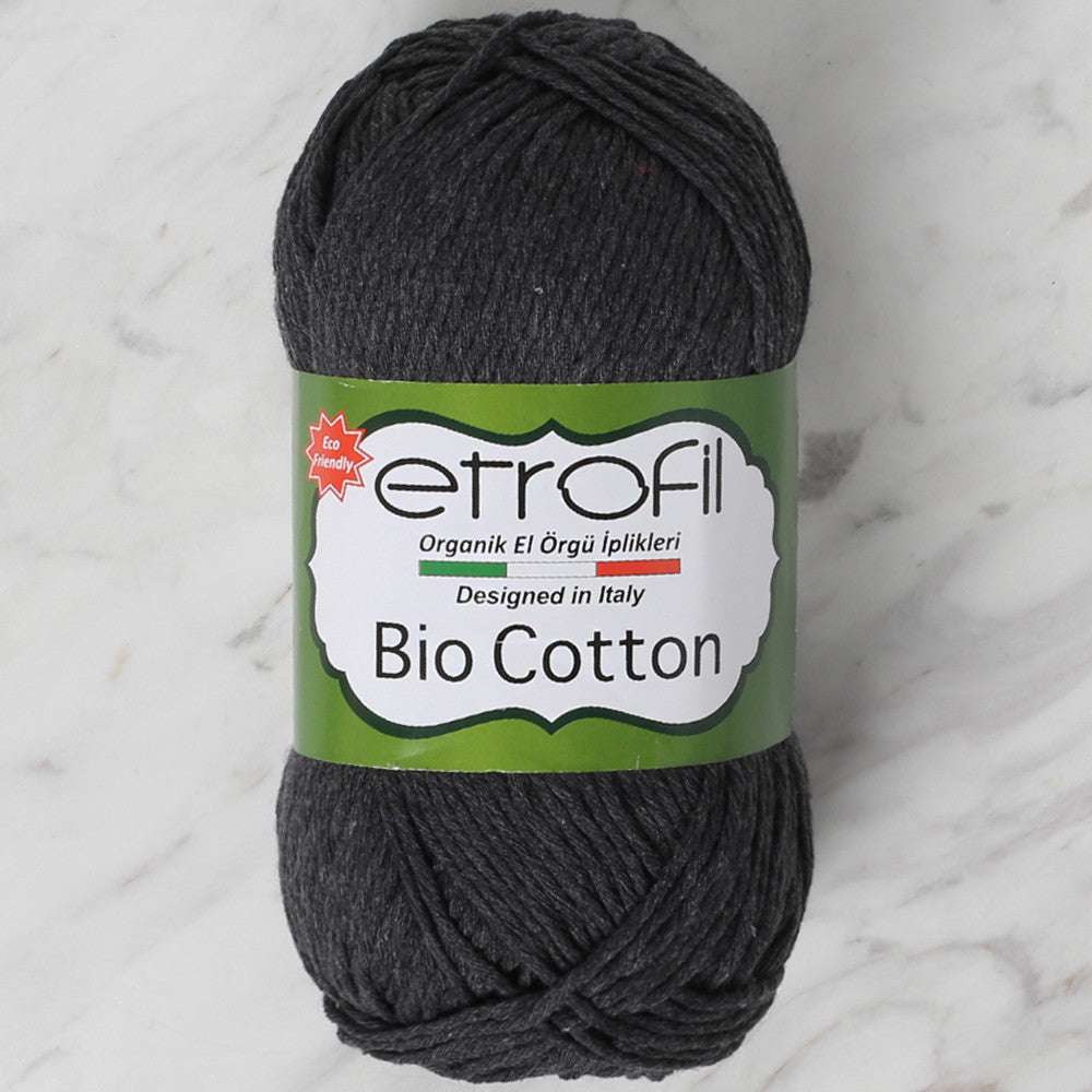 Etrofil Bio Cotton Knitting Yarn, Smoked Grey - 10105