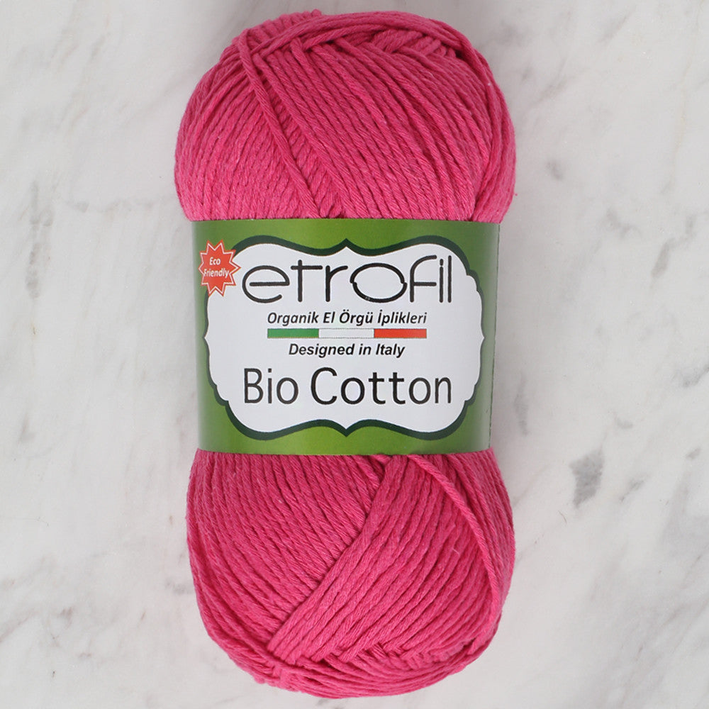 Etrofil Bio Cotton Knitting Yarn, Fuchsia - 10505