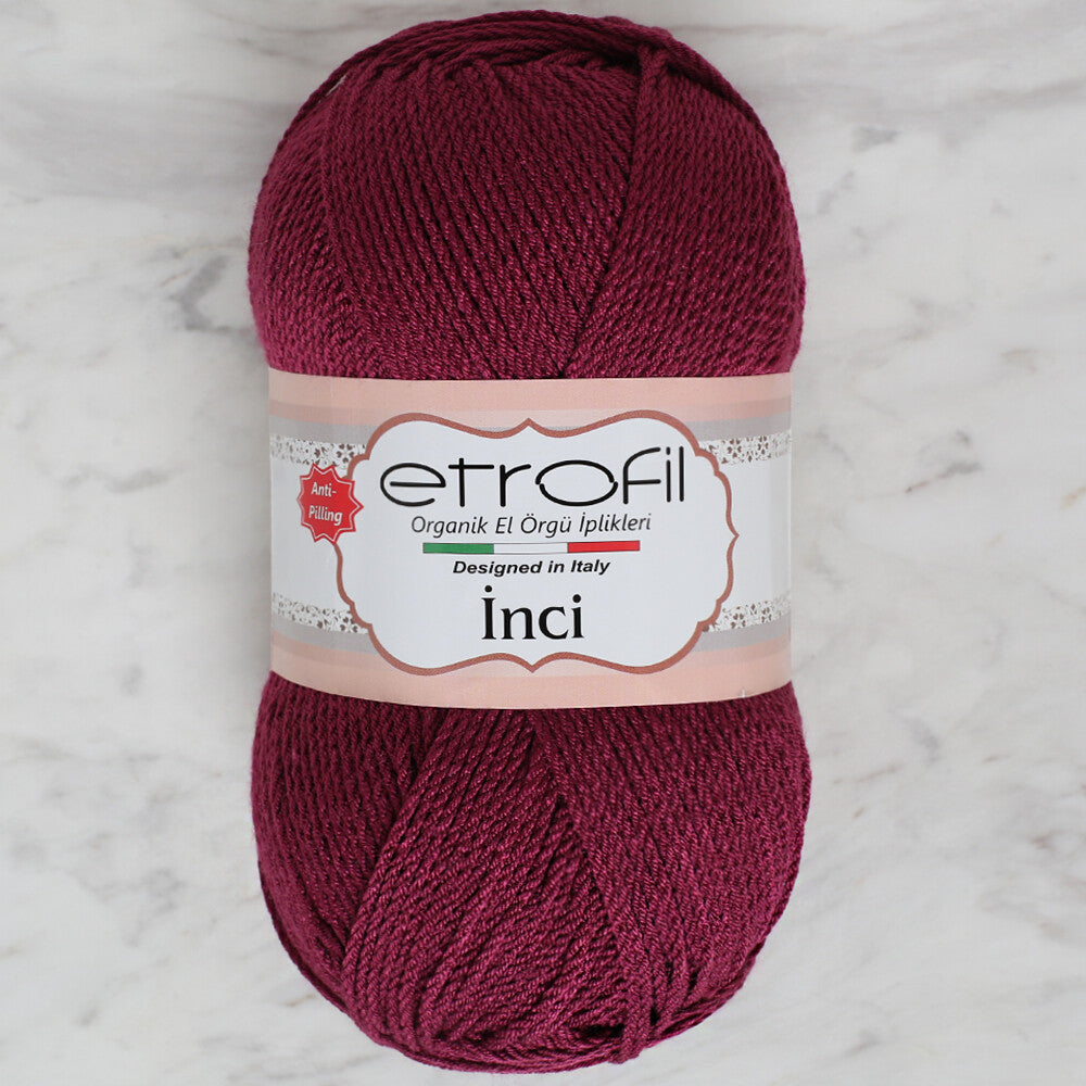 Etrofil İnci Yarn, Plum - 70609