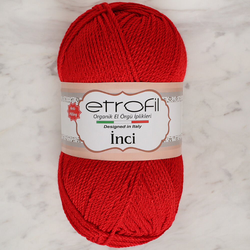 Etrofil İnci Yarn, Red - 73046