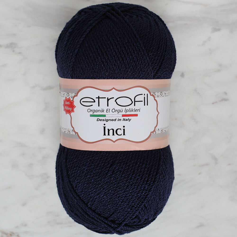 Etrofil İnci Yarn, Navy Blue - 74026