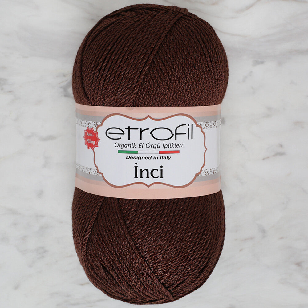 Etrofil İnci Yarn, Dark Coffee - 70792