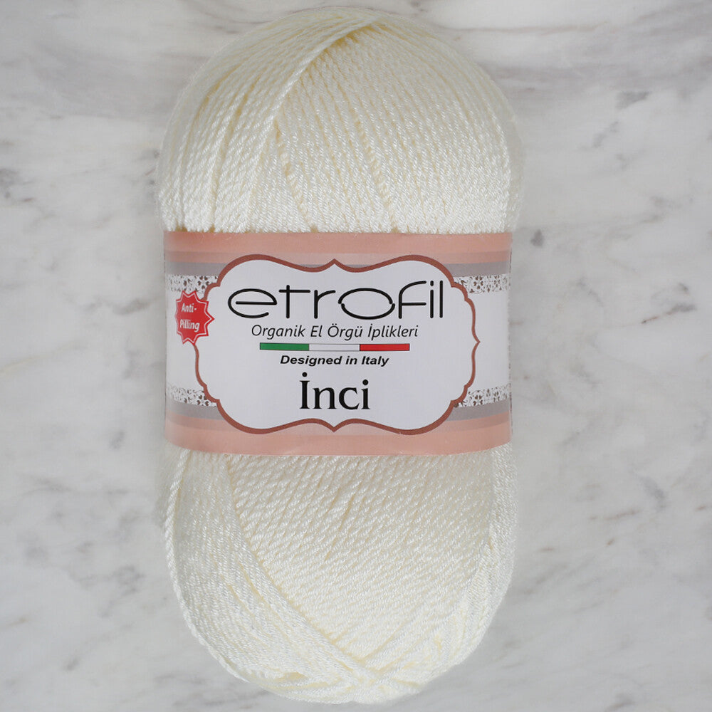 Etrofil İnci Yarn, Light Cream - 70172