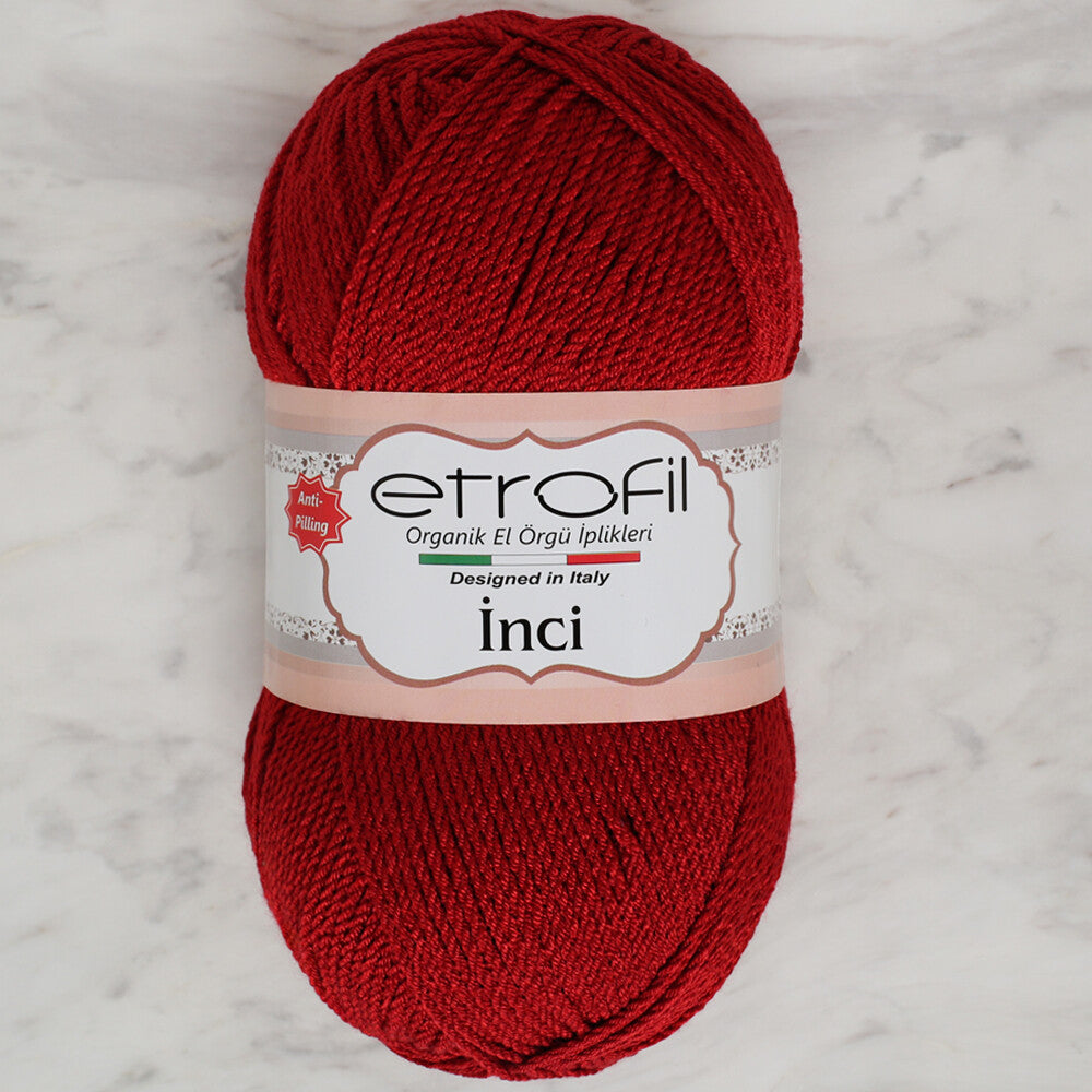 Etrofil İnci Yarn, Dark Red - 73047