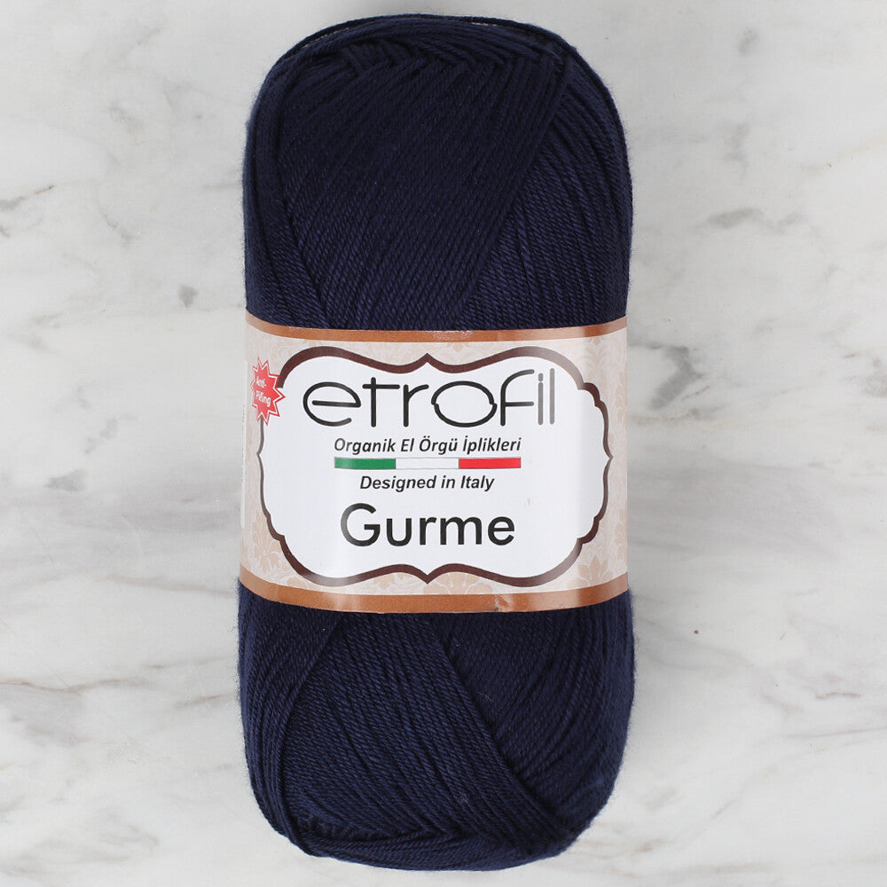 Etrofil Gurme Knitting Yarn, Dark Navy Blue - 74026