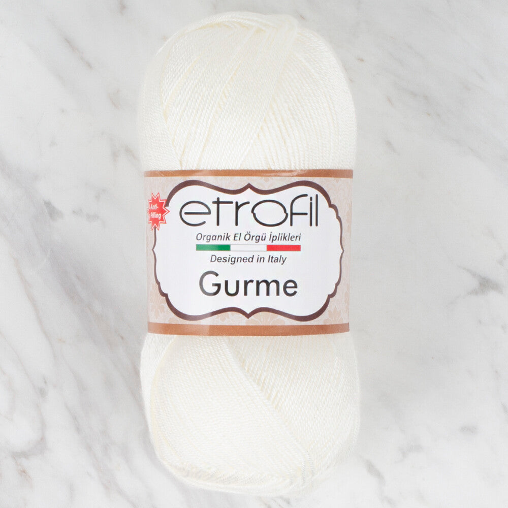 Etrofil Gurme Knitting Yarn, Cream - 70172