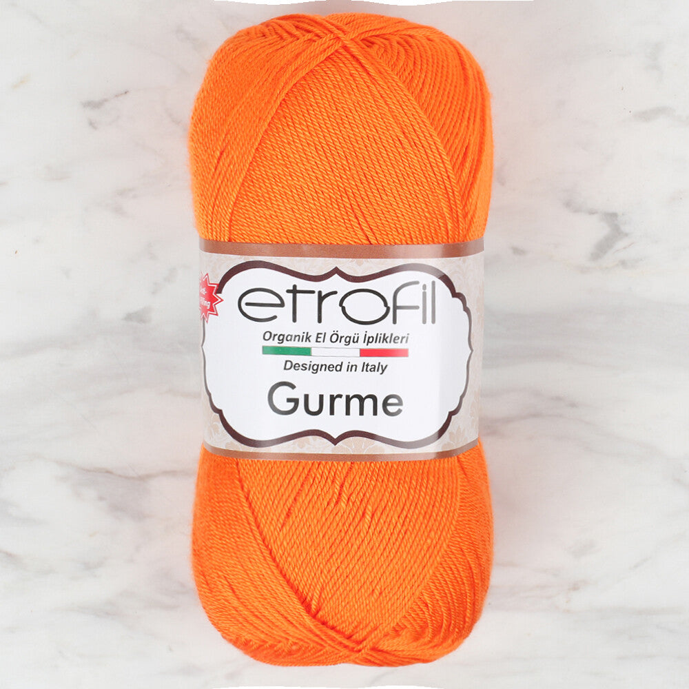 Etrofil Gurme Knitting Yarn, Orange - 72044