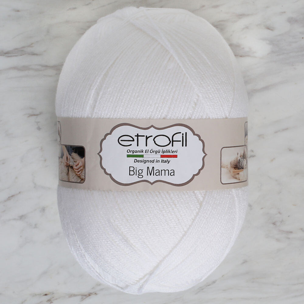 Etrofil Big Mama Yarn, White - 310