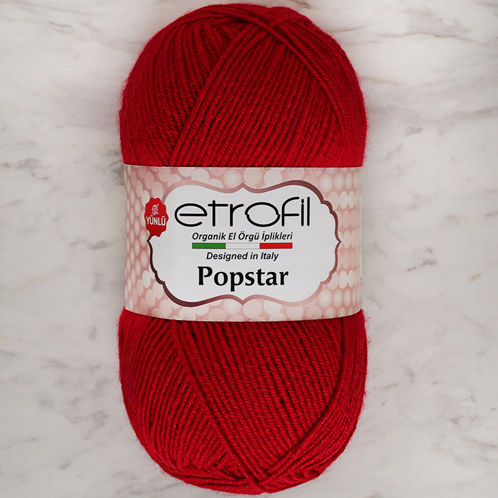 Etrofil Popstar Yarn, Red - 73121