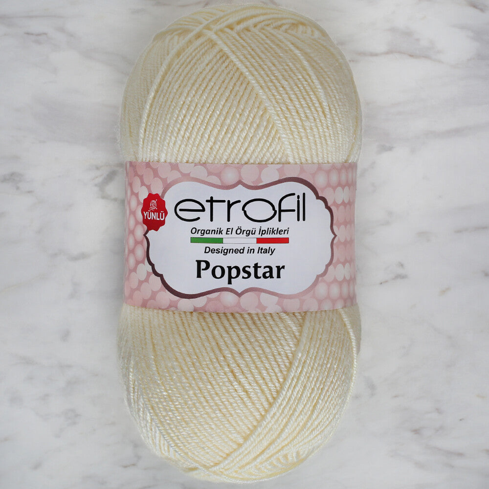 Etrofil Popstar Yarn, Light Yellow - 70299