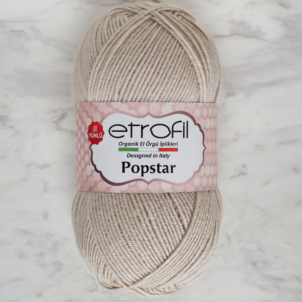 Etrofil Popstar Yarn, Light Beige - 77011