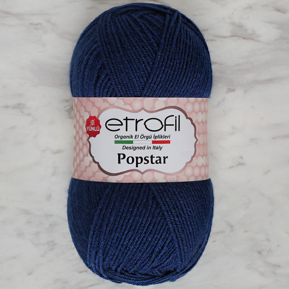 Etrofil Popstar Yarn, Light Navy Blue - 75095