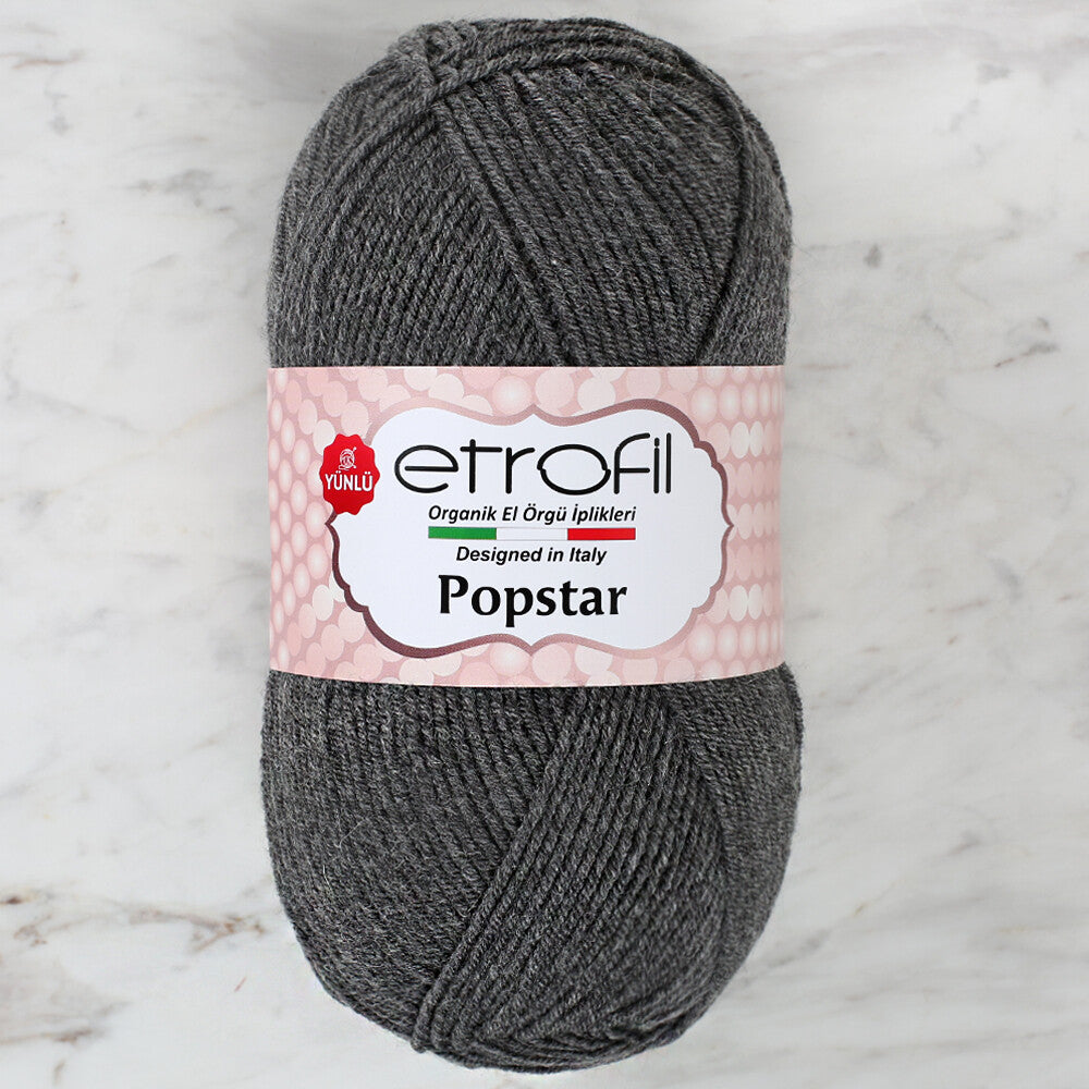 Etrofil Popstar Yarn, Grey - 79027