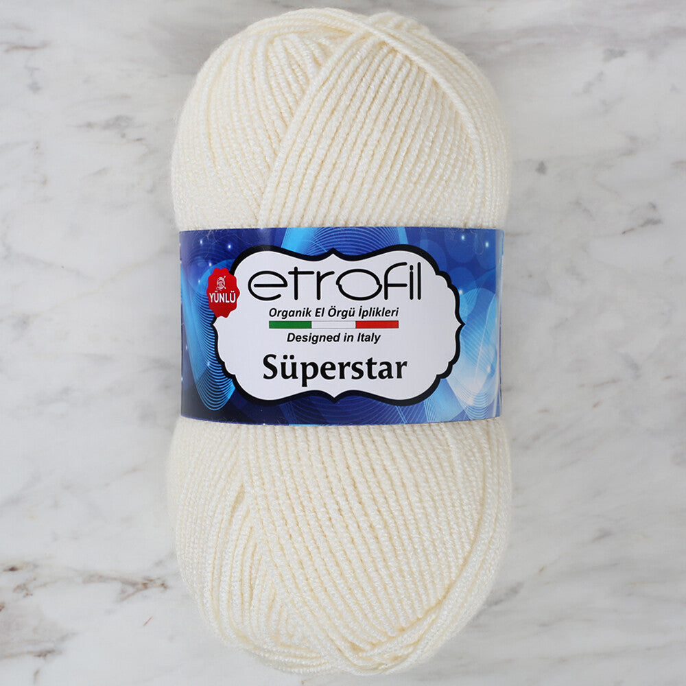 Etrofil Süperstar Yarn, Cream - 70169