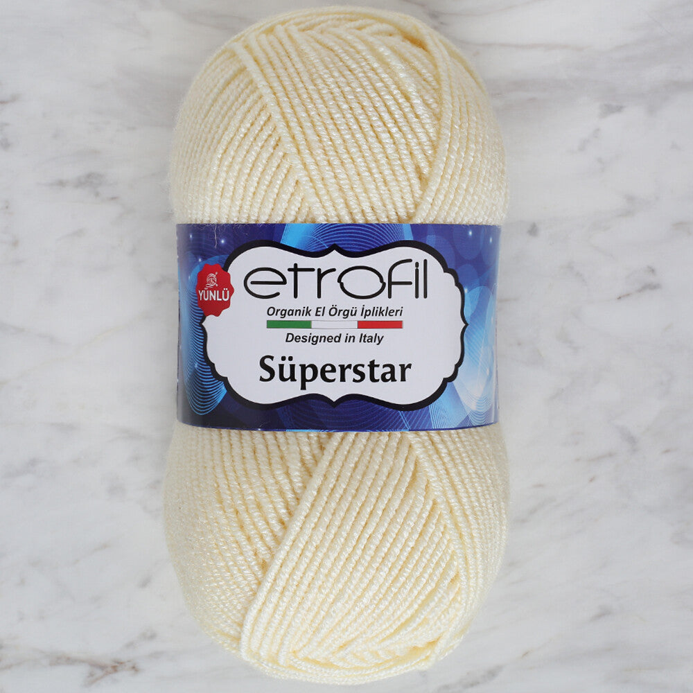 Etrofil Süperstar Yarn, Cream  - 70299