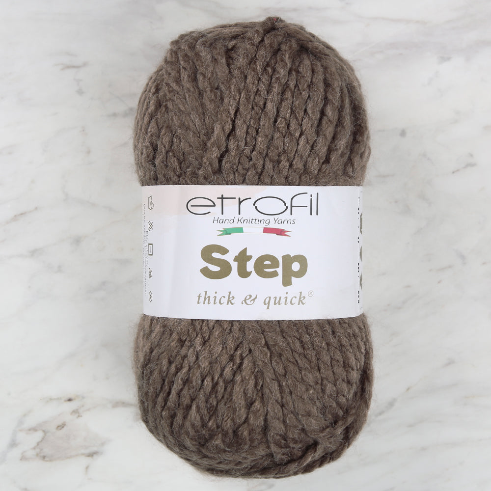 Etrofil Step Hand Knitting Yarn,Brown - 77117