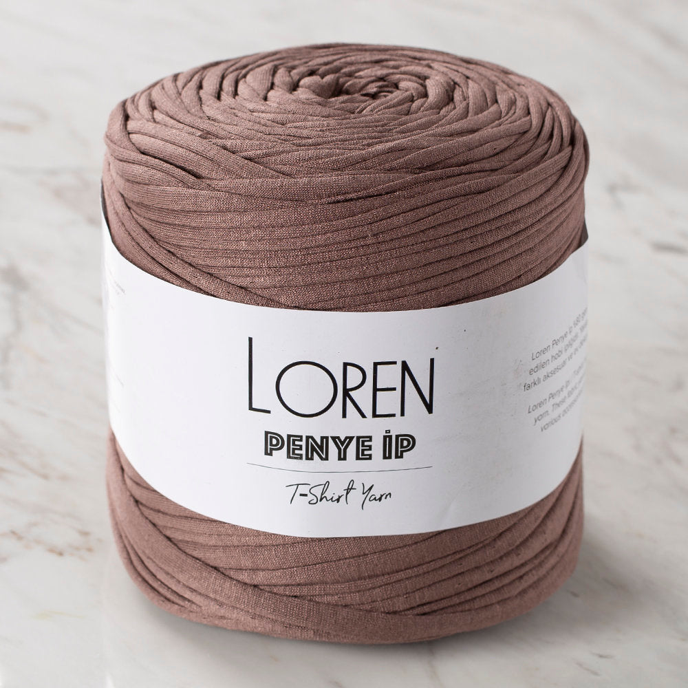Loren T-shirt Yarn, Dark Beige - 38