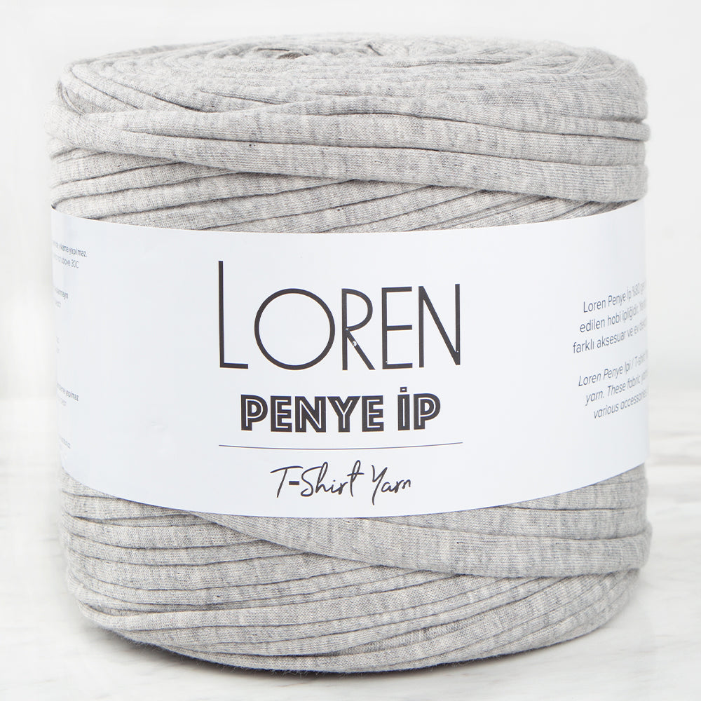 Loren T-Shirt Yarn, Heather Grey - 24