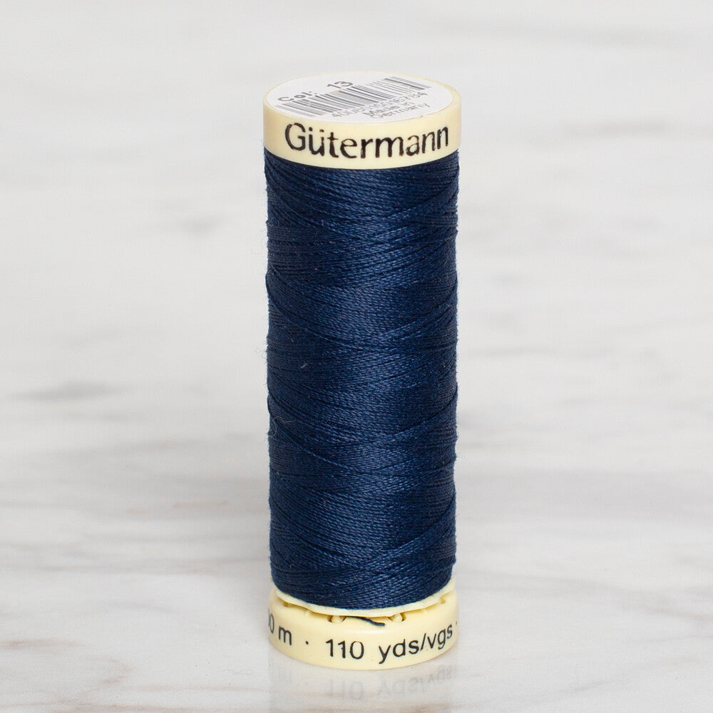 Gütermann Sewing Thread, 100m, Navy Blue  - 13