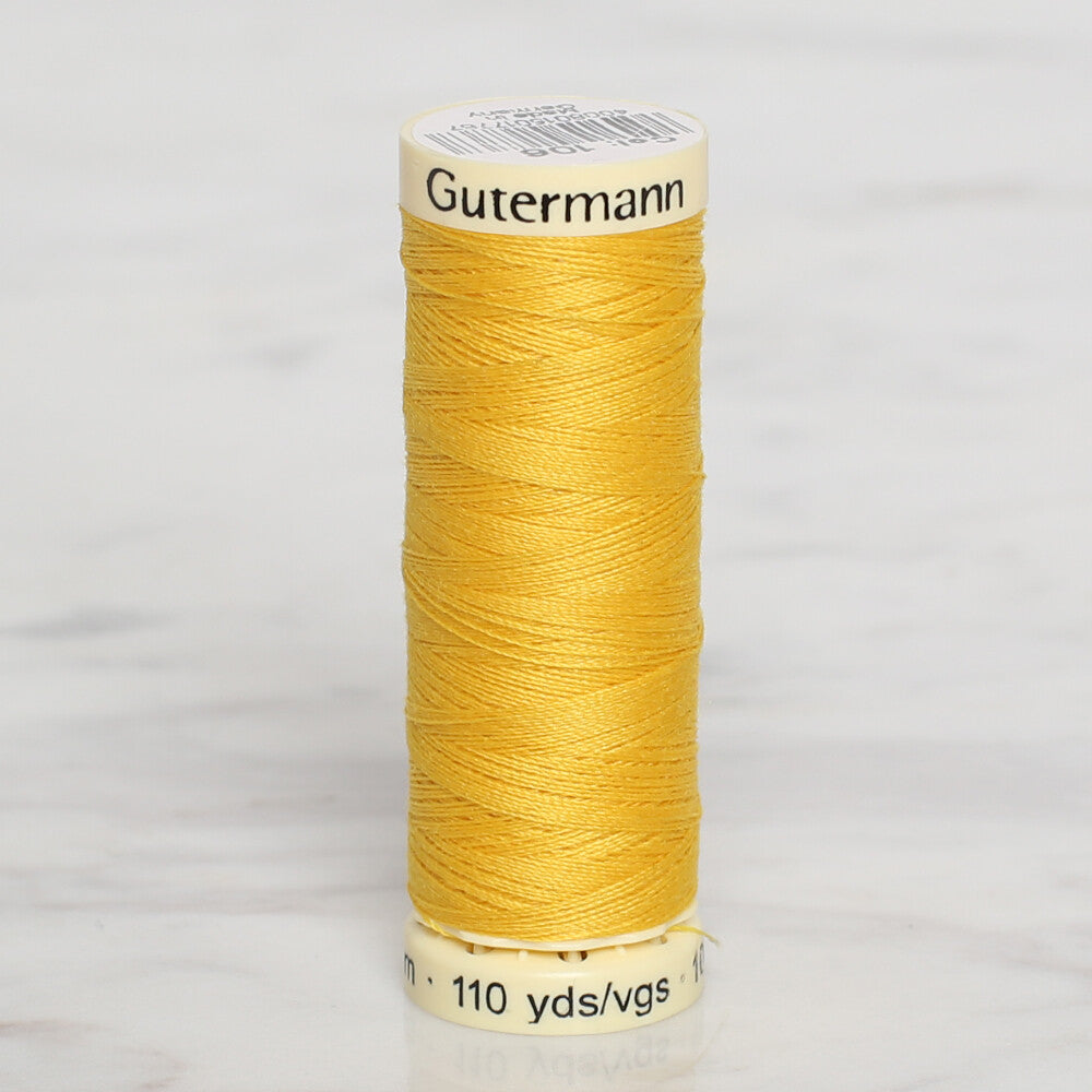 Gütermann Sewing Thread, 100m, Yellow  - 106