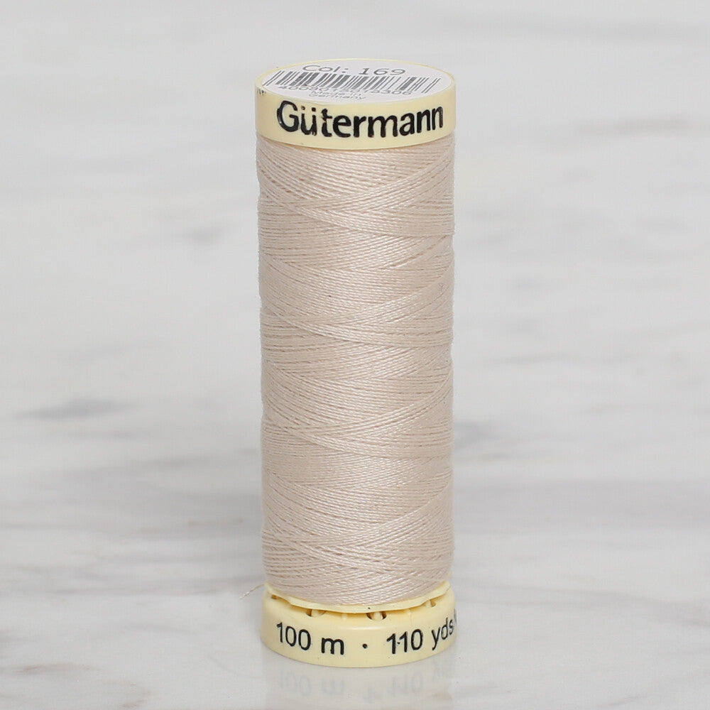 Gütermann Sewing Thread, 100m, Light Beige  - 169