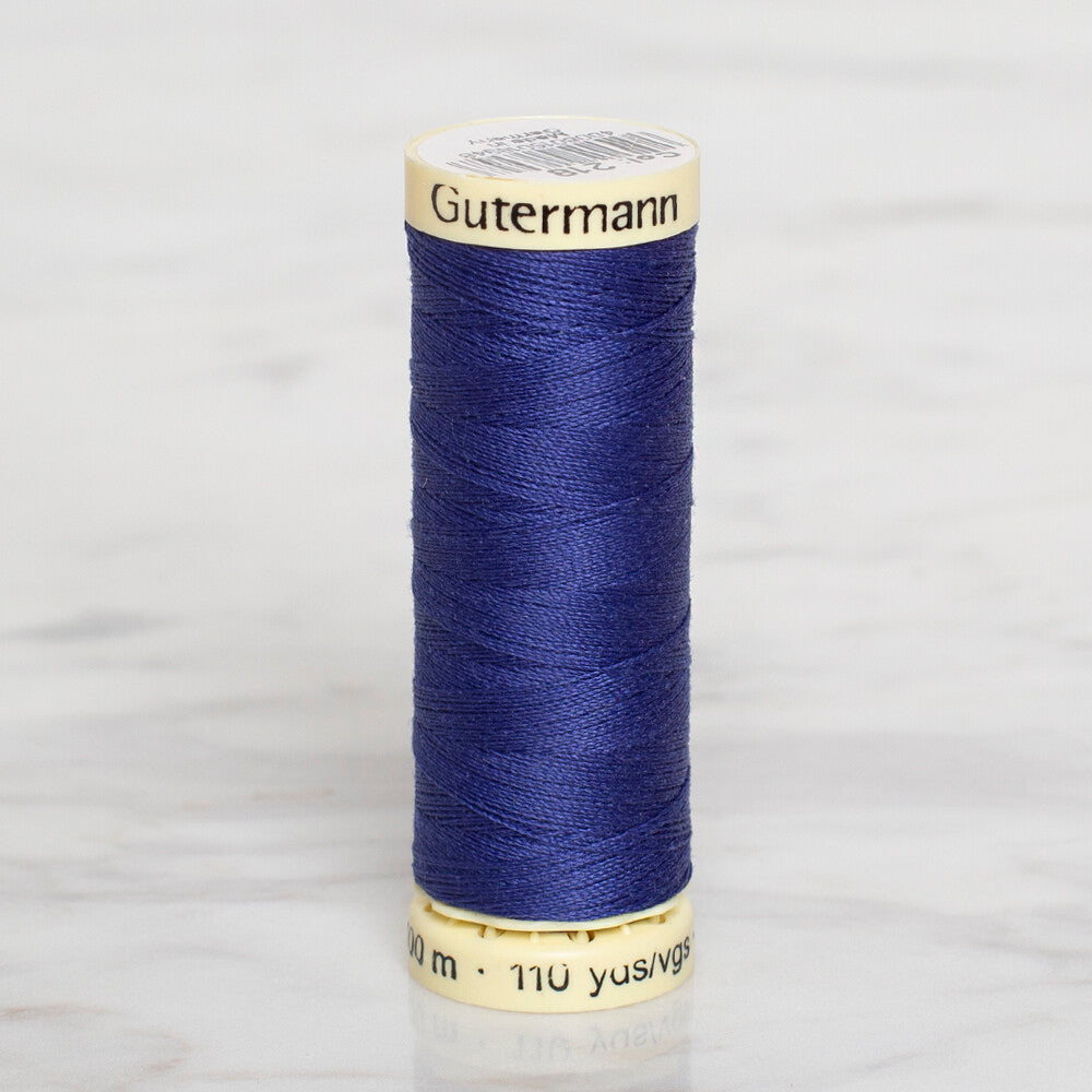 Gütermann Sewing Thread, 100m, Indigo Blue - 218